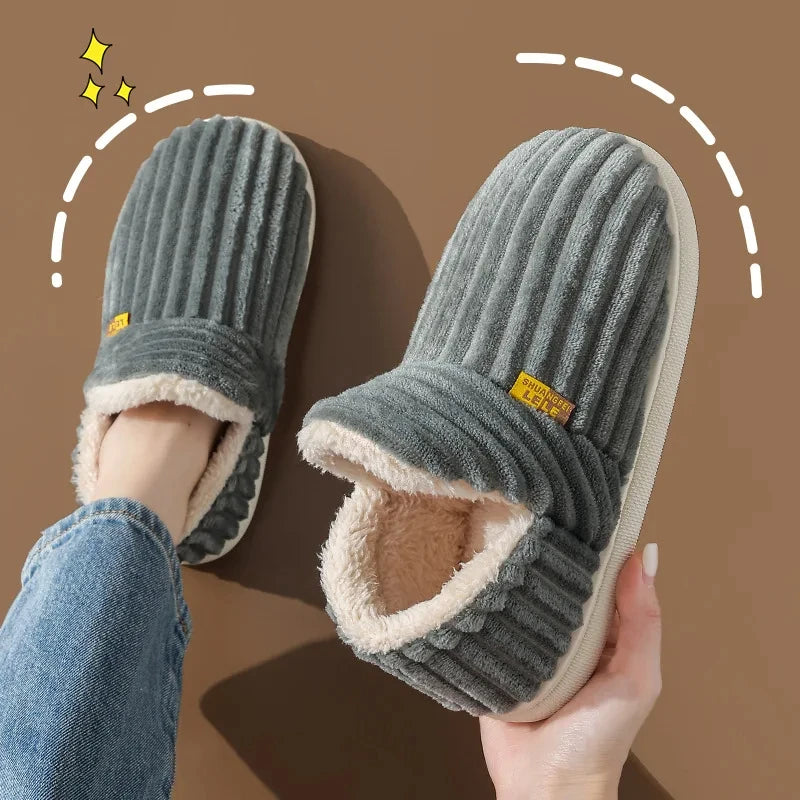 Cozy Fuzzy Indoor Slippers – Premium Comfort by BlissFeet™